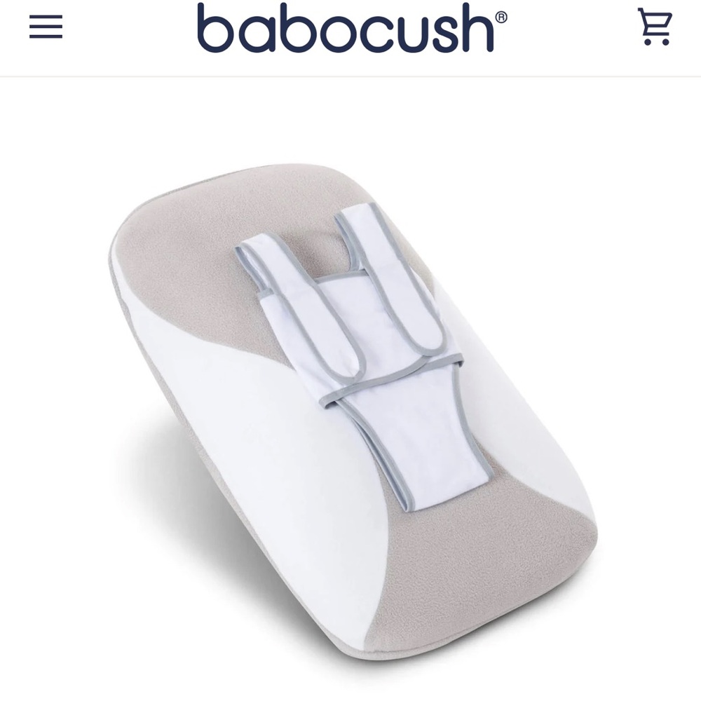 Babocush Comfort Cushion - Gray & White